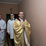 Uroczysta Msza Święta celebrowana przez ks. Damiana Dudkowiaka.
