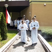 Uroczysta Msza Święta celebrowana przez ks. Damiana Dudkowiaka.