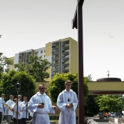 Uroczysta Msza Święta celebrowana przez ks. Damiana Dudkowiaka.