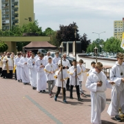 Uroczysta Msza Święta celebrowana przez ks. Damiana Dudkowiaka.