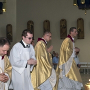 Uroczysta Msza Święta celebrowana przez ks. Damiana Dudkowiaka.