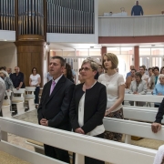 Uroczysta Msza Święta celebrowana przez ks. Damiana Dudkowiaka.