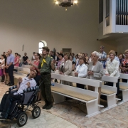 Uroczysta Msza Święta celebrowana przez ks. Damiana Dudkowiaka.