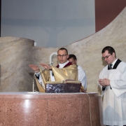 Uroczysta Msza Święta celebrowana przez ks. Damiana Dudkowiaka.