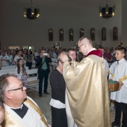 Uroczysta Msza Święta celebrowana przez ks. Damiana Dudkowiaka.
