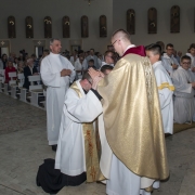 Uroczysta Msza Święta celebrowana przez ks. Damiana Dudkowiaka.