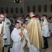 Uroczysta Msza Święta celebrowana przez ks. Damiana Dudkowiaka.