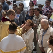 Uroczysta Msza Święta celebrowana przez ks. Damiana Dudkowiaka.