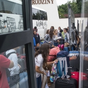 Przybycie pielgrzymów do naszej parafii.