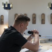 Adoracja Najświętszego Sakramentu w wigilię Zesłania Ducha Świętego.