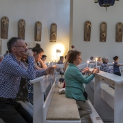Adoracja Najświętszego Sakramentu w wigilię Zesłania Ducha Świętego.