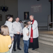 Adoracja Najświętszego Sakramentu w wigilię Zesłania Ducha Świętego.