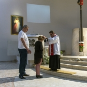 Adoracja Najświętszego Sakramentu w wigilię Zesłania Ducha Świętego.