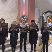 Schola Mikael z par. Chrystusa Jedynego Zbawiciela w Swarzędzu - śpiew Akatystu