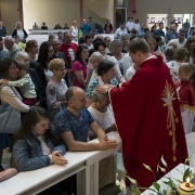 Błogosławieństwo prymicyjne.