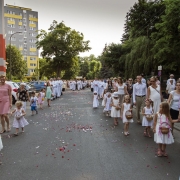 Procesja Bożego Ciała ulicami naszego osiedla.