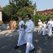 Procesja Bożego Ciała ulicami naszego osiedla.