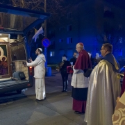 Wprowadzenie kopii cudownej Ikony i Msza Sw. pod przewodnictwem Abp. St. Gądeckiego.