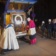 Wprowadzenie kopii cudownej Ikony i Msza Sw. pod przewodnictwem Abp. St. Gądeckiego.