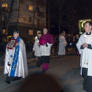 Wprowadzenie kopii cudownej Ikony i Msza Sw. pod przewodnictwem Abp. St. Gądeckiego.