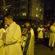 Wprowadzenie kopii cudownej Ikony i Msza Sw. pod przewodnictwem Abp. St. Gądeckiego.