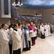 Wprowadzenie kopii cudownej Ikony i Msza Sw. pod przewodnictwem Abp. St. Gądeckiego.