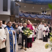 Wprowadzenie kopii cudownej Ikony i Msza Sw. pod przewodnictwem Abp. St. Gądeckiego.