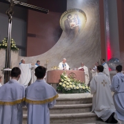 Wprowadzenie kopii cudownej Ikony i Msza Sw. pod przewodnictwem Abp. St. Gądeckiego.