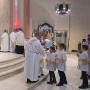 Wprowadzenie kopii cudownej Ikony i Msza Sw. pod przewodnictwem Abp. St. Gądeckiego.