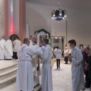 Wprowadzenie kopii cudownej Ikony i Msza Sw. pod przewodnictwem Abp. St. Gądeckiego.