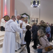 Wprowadzenie kopii cudownej Ikony i Msza Sw. pod przewodnictwem Abp. St. Gądeckiego.