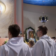 Wprowadzenie kopii cudownej Ikony i Msza Sw. pod przewodnictwem Abp. St. Gądeckiego.