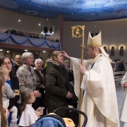 Wprowadzenie kopii cudownej Ikony i Msza Sw. pod przewodnictwem Abp. St. Gądeckiego.
