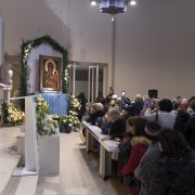 Wprowadzenie kopii cudownej Ikony i Msza Sw. pod przewodnictwem Abp. St. Gądeckiego.