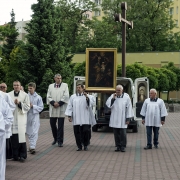 Powitanie Obrazu na placu przykościelnym.
