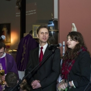 Uroczyste otwarcie Jubileuszowej Bramy Miłosierdzia. Członkowie grupy Apostolat Jezusa i Maryi.