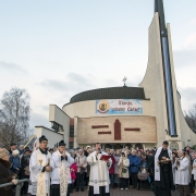 Uroczystość zakończenia Misji Świętych przy Krzyżu misyjnym.