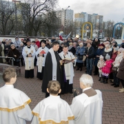 Uroczystość zakończenia Misji Świętych przy Krzyżu misyjnym.