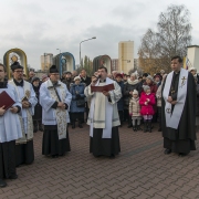 Uroczystość zakończenia Misji Świętych przy Krzyżu misyjnym.