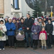 Uroczystość zakończenia Misji Świętych przy Krzyżu misyjnym.