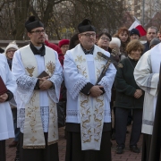 Uroczystość zakończenia Misji Świętych przy Krzyżu misyjnym.