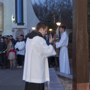 Uroczystość zakończenia Misji Świętych przy Krzyżu misyjnym.