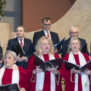 Chór Hasło wykonuje kolędy.