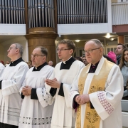 Suma Odpustowa której przewodniczył Ks. Kanonik Stanisław Walewicz.