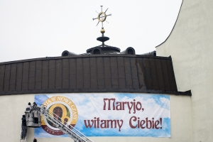 Nawiedzenie Matki Bożej Czestochowskiej w kopii cudownej Ikony Jasnogórskiego Obrazu.
