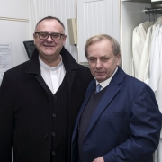 Pasterka 2015 - po skończonej liturgii w zakrystii.