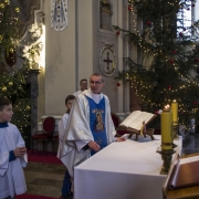 Ks. Maciej wspomiał o swojej mszy prymicyjnej w tutejszym sanktuarium.