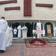 Zakończenie Uroczystości Bożego Ciała.