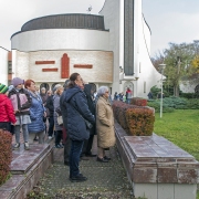 Odsłonięcie pamiątkowej tablicy poświęconej budowniczemu naszego kościoła.