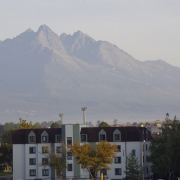 Widok z hotelu w Popradzie.